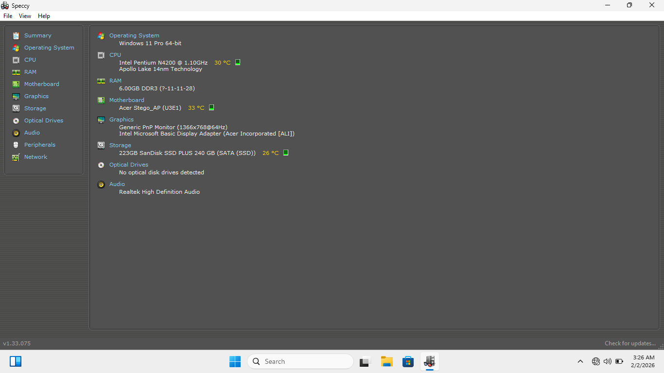 Acer Aspire ES1-533